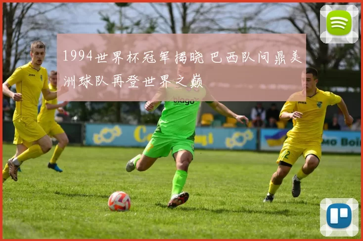 1994世界杯冠军揭晓 巴西队问鼎美洲球队再登世界之巅