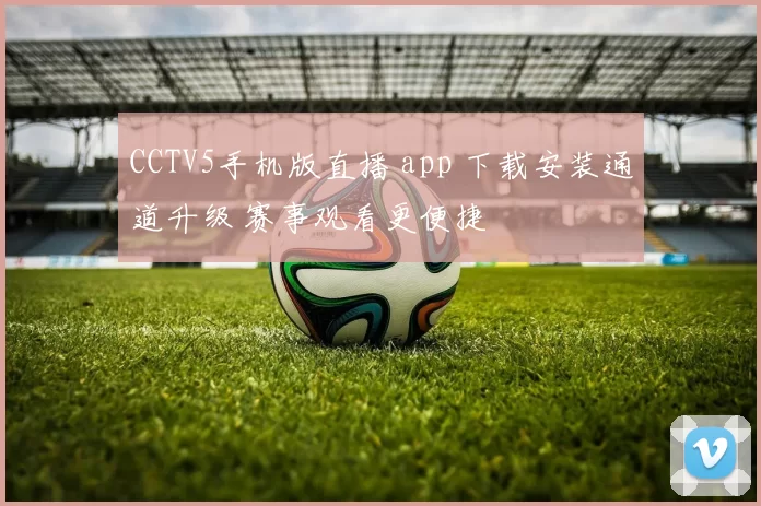 CCTV5手机版直播 app 下载安装通道升级 赛事观看更便捷